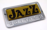 Jazz Gold Edition Chrome Emblem with Domed Decal Car Bike Auto Motorcycle Badge