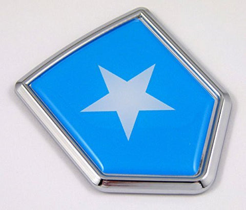 Somalia flag Chrome Emblem Car Decal Sticker Bike crest badge