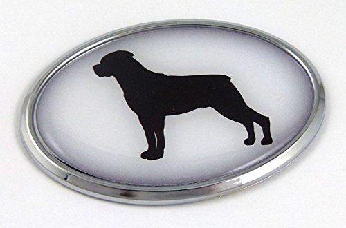 Rottweiler Dog Breeds 3D Chrome Emblem Pet Decal Car Auto Bike Truck Sticker