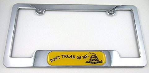 Don't Tread On MeChrome plated ABS License Plate Frame holder cover with free caps
