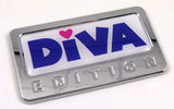 Diva Custom Edition Chrome Emblem with Domed Decal Car Auto Motorcycle Badge