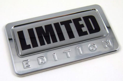 Car Chrome Decals CBEDI-LIMIT Limited Edition Chrome Emblem with domed