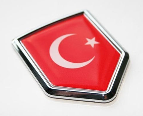 Turkey Turkish Flag Decal Car Chrome Emblem Sticker 3D