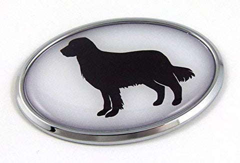Golden-Retriever Dog 3D Chrome Emblem Pet Decal Car Auto Bike Truck Sticker