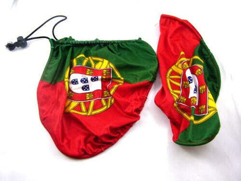 Mirror Flag Portugal Portugese Car Auto Mirror Flag Covers Set of 2.