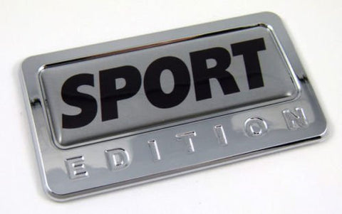 Car Chrome Decals CBEDI-SPORT Sport special Edition Car Chrome Emblem with domed decal Car Bike Auto Badge 3D