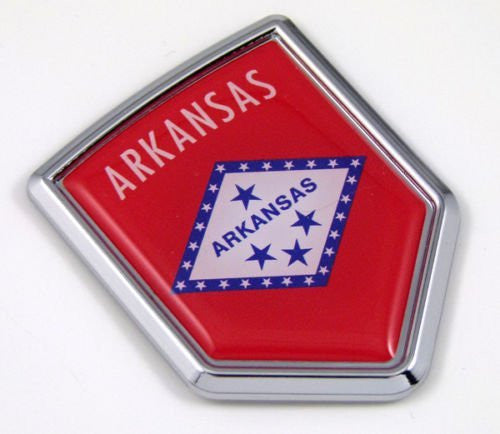 Arkansas AR USA State Flag Car Chrome Emblem Decal Sticker bike laptop boat 3dd Sticker badge