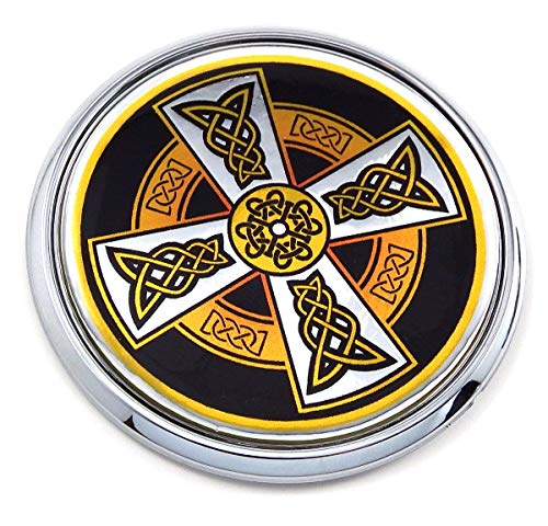 Celtic Flag 2.75" Car Chrome Round Emblem Decal 3D Sticker Badge DC1