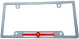 England Flag car License Plate Frame Chrome Plated Plastic tag Holder Cover CP08