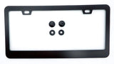 Plain Metal Aluminium Black Painted Car License Plate Frame Holder Blank TBMLF1