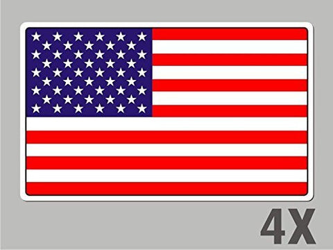 4 USA Unites States of America stickers flag decal car bike emblem vinyl FL069