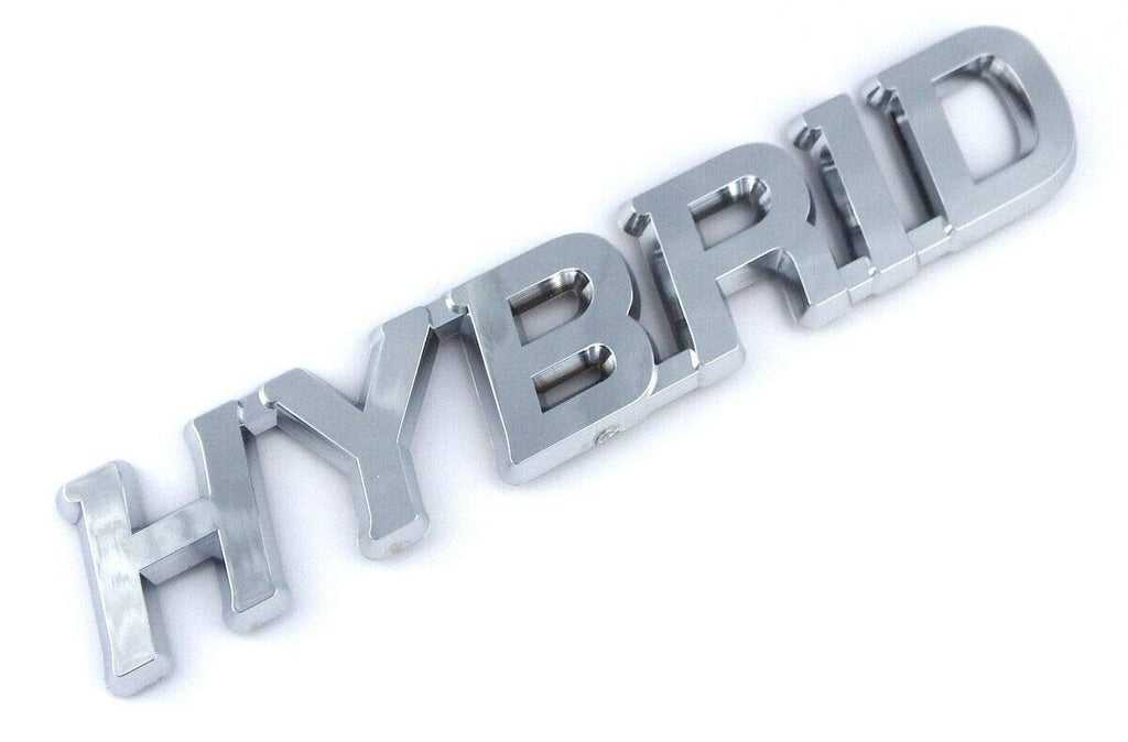 Hybrid Chrome Emblem Car Auto Decal Bumper 5.5"