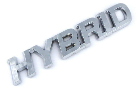 Hybrid Chrome Emblem Car Auto Decal Bumper 5.5"