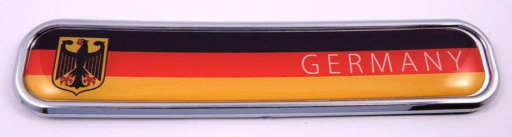 Germany German Flag Chrome Emblem 3D auto Decal Sticker car Bike Boat 5.3"
