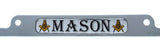 Mason Masonic Flag car License Plate Frame Chrome Plated Plastic tag Holder CP08