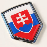 Slovakia Decal Flag Car Chrome Emblem Sticker 3D badge car auto bike