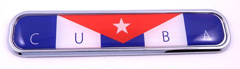 Cuba Car Chrome Emblem 3D auto Decal Sticker for car Bike Boat 5.3"