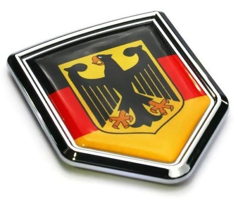 Car Chrome Decals CBSHD077 German Decal Germany Flag Car Chrome Emblem 3D Sticker Deutschland