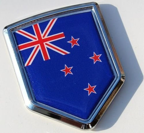 New Zealand Decal Flag Car Chrome Emblem Sticker