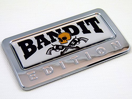 Bandit Edition Chrome Emblem with Domed Decal Car Auto Badge 3D Sticker
