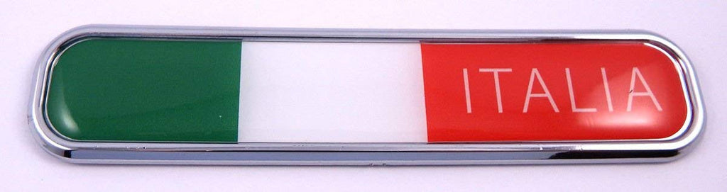 Italia Italy Chrome Emblem 3D auto Decal Sticker car Bike Boat 5.3"