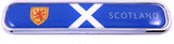 Scotland Scottish Flag Chrome Emblem 3D auto Decal car Bike Boat 5.3"