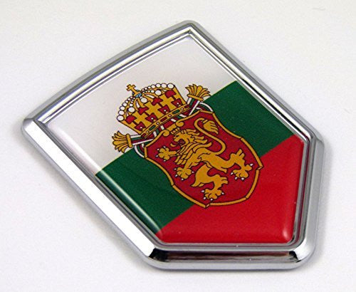 Bulgaria Flag Car Chrome Emblem Decal 3D bumper Sticker bike Crest