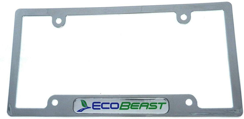 Ecobeast eco Beast car License Plate Frame Plastic Chrome Plated CP08