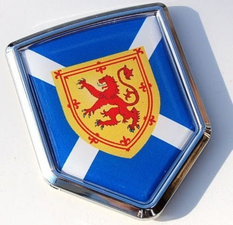 Car Chrome Decals CBSHD252B Scotland Decal Scottish Flag Car Chrome Emblem Sticker