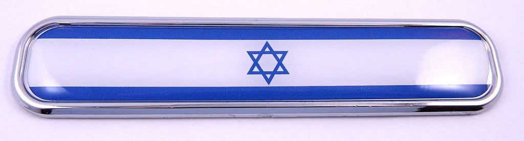 Israel Israeli Chrome Emblem 3D auto Decal Sticker car Bike Boat 5.3"