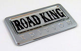 Road King Edition Chrome Emblem with Domed Decal Car Auto Bike Badge Motorcycle