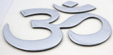 Aum Om Yoga Chrome Finish Decal Emblem 3D Sticker for car Bike 2.5" Flexible