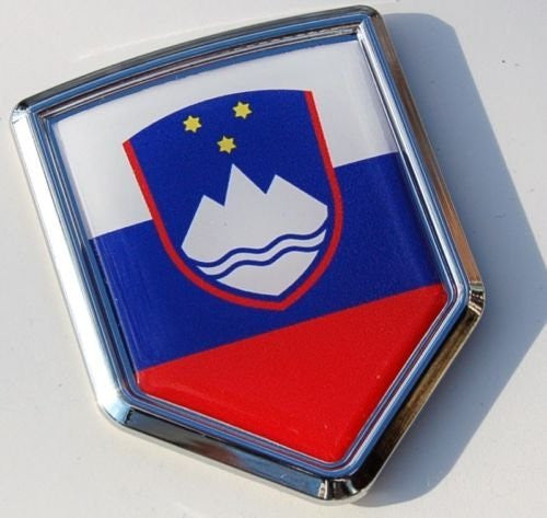 Slovenia Decal Slovenian Flag Car Chrome Emblem Sticker 3D badge car auto bike