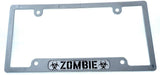 Zombie car License Plate Frame Chrome Plated Plastic tag Holder Cover CP08