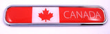 Canada Car Chrome Emblem 3D auto Decal Sticker for car Bike Boat 5.3"