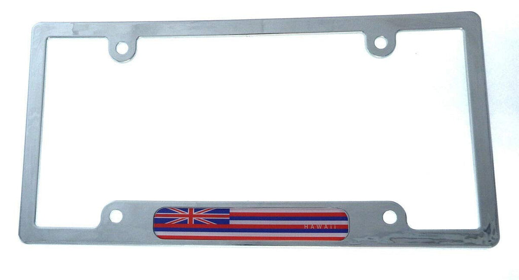 Hawaii Flag car License Plate Frame Chrome Plated Plastic tag Holder CP08