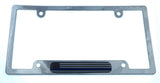 USA Police Thin Blue line Chrome Plated Plastic car License Plate Frame CP08