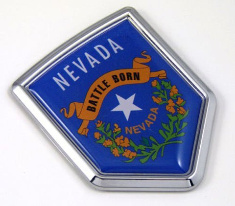 Nevada NV USA State Flag Car Chrome Emblem Decal Sticker bike laptop boat 3dd Sticker badge