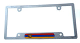 Armenia Flag License Plate Frame Plastic Chrome Plated tag Holder Cover CP08