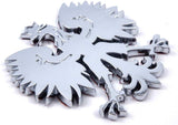 Poland 2.5" Polish Polski Eagle with Crown Chrome 3D Emblem Decal Badge Polska