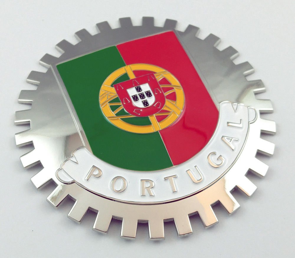 Portugal Grille Badge for car Truck Grill Mount Portugese Flag