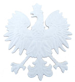 Poland, Polish Eagle Gold Finish Finish Decal Emblem 3D Sticker car Bike 2.5" Flexible