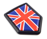 Great Britain British Flag Black Shield Car Bike Decal Crest Emblem