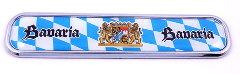 Bavaria Car Chrome Emblem 3D auto Decal Sticker for car Bike Boat 5.3"