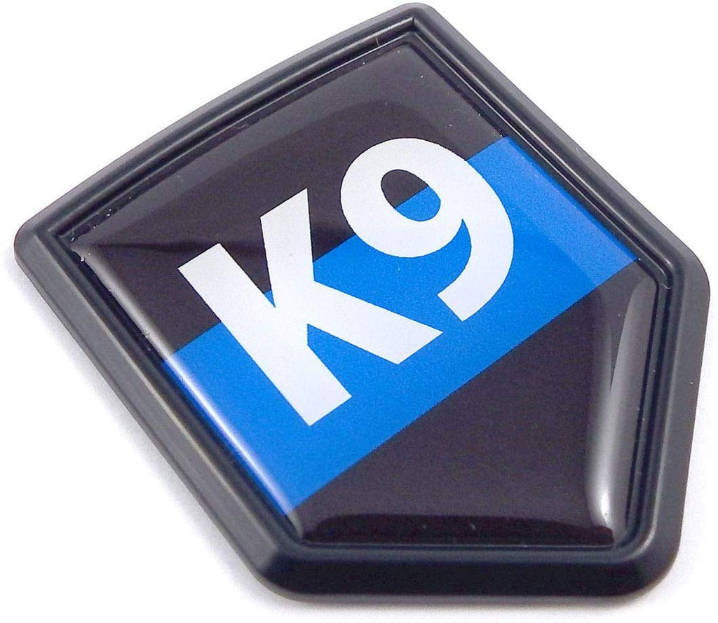 K9 Police Thin Blue line Flag Black Shield Car Bike Decal Crest Emblem 3D