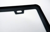 Ecobeast Black On Black Metal Aluminium Car License Plate Frame Holder