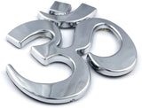 Aum Om, car Chrome Emblem auto Bike 3D Badge Chrome Decal Yoga 2.5"