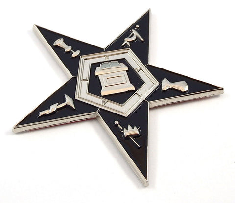 Eartern Star Shaped Masonic 3" auto Emblem Metal car Decal MAS34
