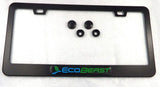 Ecobeast Black On Black Metal Aluminium Car License Plate Frame Holder