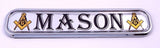 Mason Masonic Flag Chrome Emblem 3D auto Decal Sticker car Bike Boat 5.3"